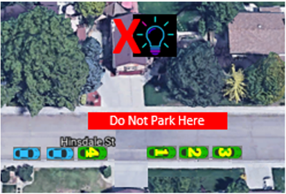 Parking Map for the light show